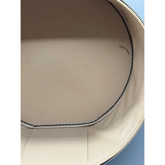 Vintage Black Vinyl Hat Box With Zipper & Handle 13X13X12.5" READ - Picture 4 of 11